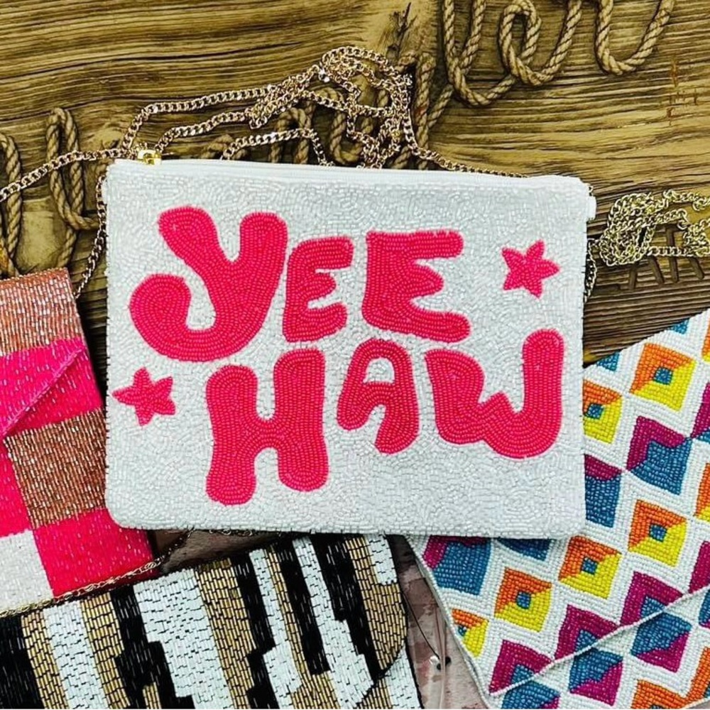 YeeHaw Seed Bead Clutch